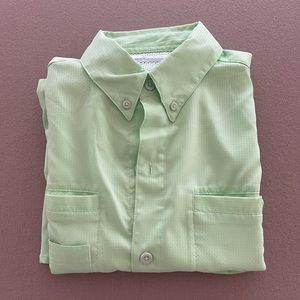 Columbia size S/P PFG shirt, with back vents and Omnishade. Worn by men & women